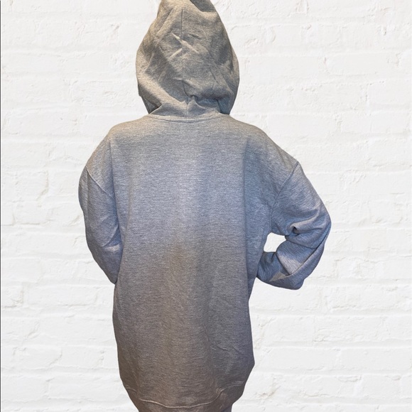 SpongeBob Squarepants Gray Graphic Hooded Pullover Sweatshirt Sz XL Juniors NWT - Picture 6 of 7